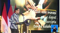 Menteri Pendidikan, Kebudayaan, Riset, dan Teknologi Nadiem Anwar Makarim pada acara Webinar Merdeka Belajar.