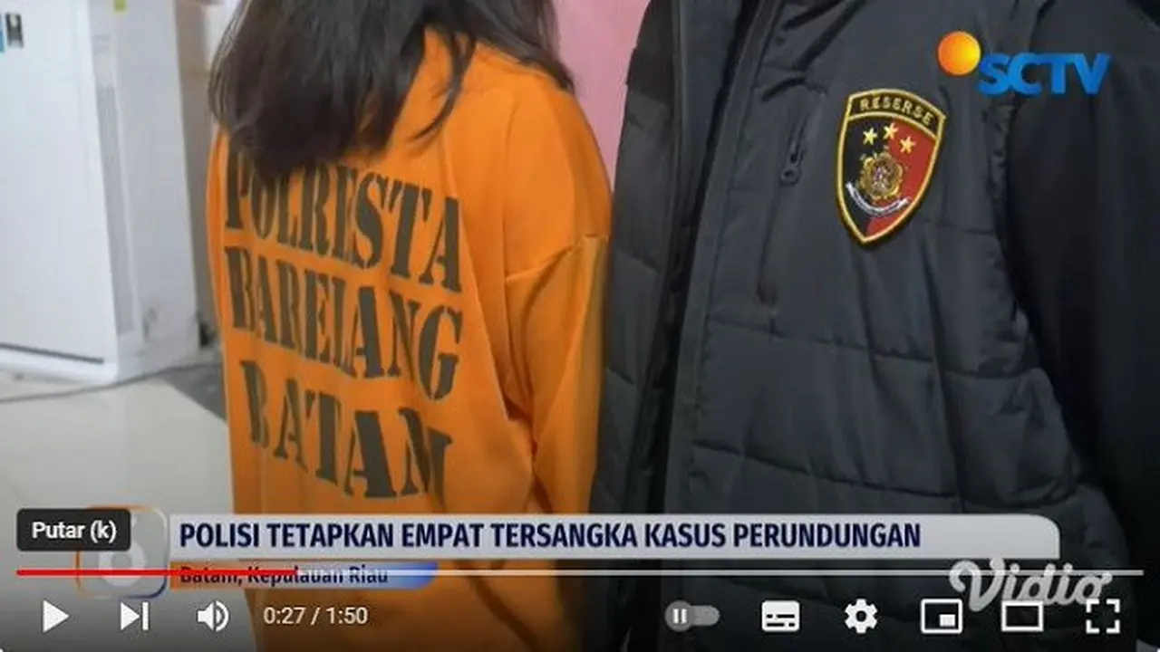 Penyidik Polresta Barelang, Kepulauan Riau menangkap empat orang wanita terduga pelaku tindakan perundungan atau bullying dengan kekerasan terhadap anak di Batam. (YouTube Liputan6)