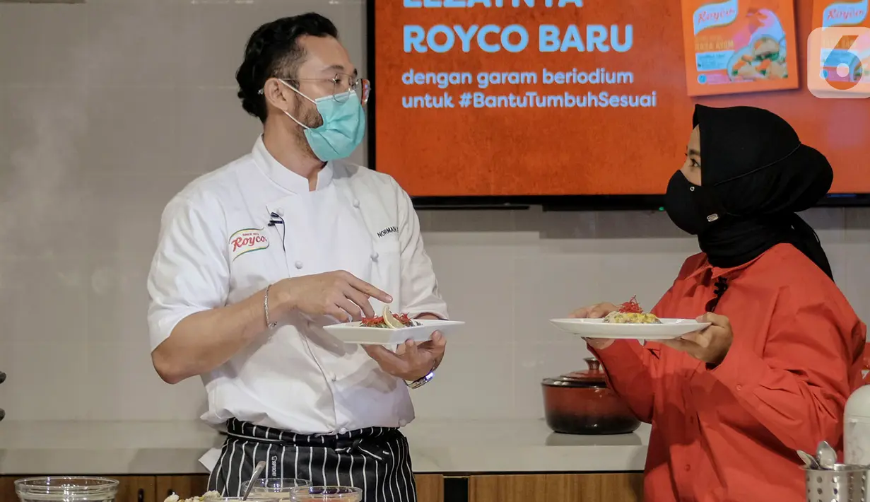 Royco terus menjalankan komitmennya menggunakan garam beryodium guna membantu mengatasi berbagai masalah nutrisi melalui inovasi produk maupun program edukasi sesuai dengan Pedoman Gizi Seimbang dari Kementerian Kesehatan. (Liputan6.com/Pool)