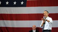 Presiden AS, Barack Obama berbicara pada sebuah pertemuan di balai kota 6 April 2011 di Gamesa Technology Corporation di Fairless Hills, Pennsylvania. (William Thomas Cain / Getty Images / AFP)
