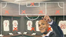 Timnas Indonesia - Ilustrasi Patrick Kluivert, Strategy Board Formasi 4-3-3 (Bola.com/Adreanus Titus)