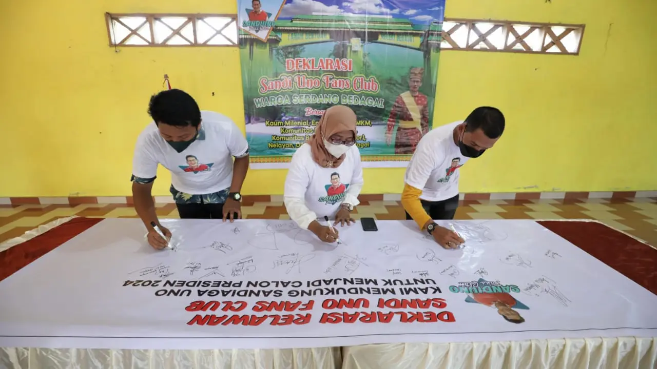 Deklarasi dukungan kepada Sandiaga Uno jadi Presiden 2024