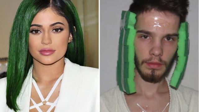 Kocak Abis, 7 Foto Aksi Pria Tiru Gaya Rambut Artis Dunia