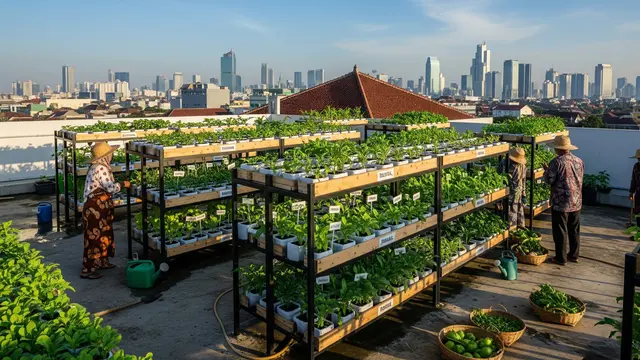 Ide Atap Dak untuk Urban Farming Sayur di Rumah Kecil