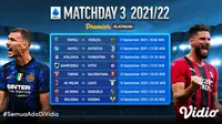 Saksikan, Live Streaming Liga Italia Serie A 2021 / 2022 Pekan Ketiga di Vidio 11 Hingga 14 Septmber 2021