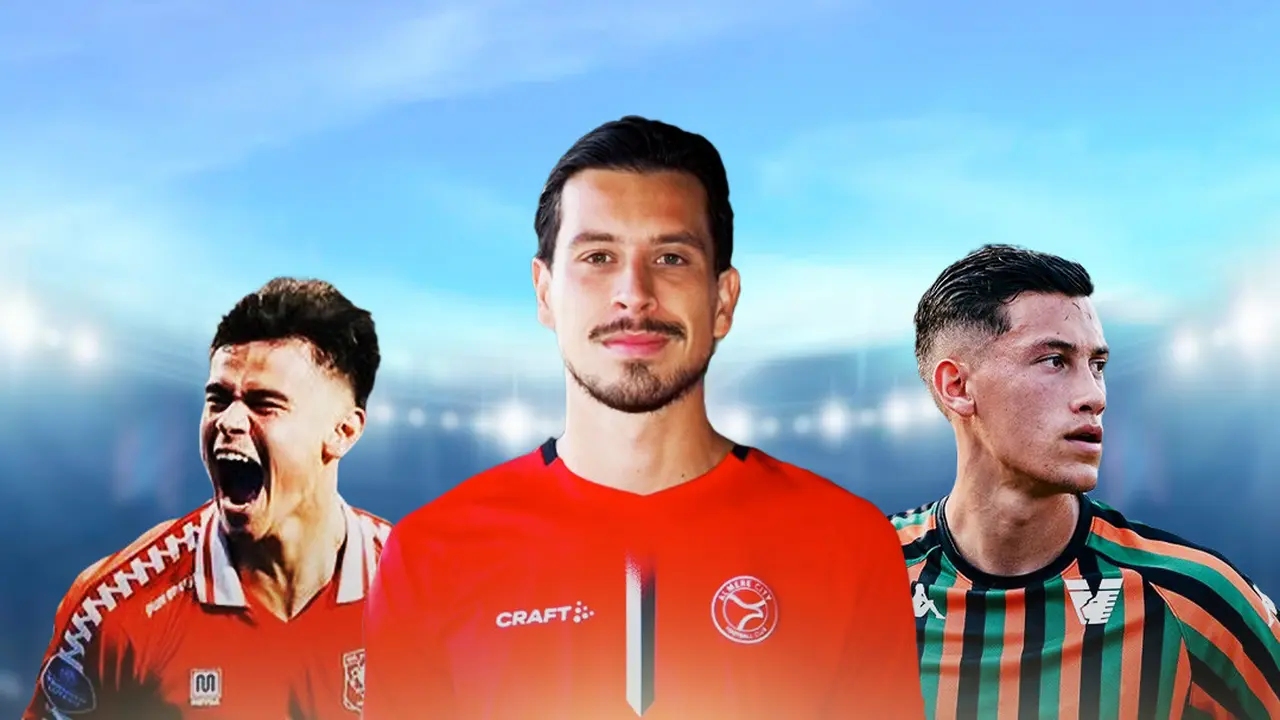 Ilustrasi - Mees Hilgers Twente FC, Thom Haye Almere City FC, Jay Idzes Venezia