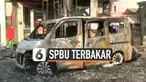 SPBU di Cipayung Jakarta TImur terbakar hari Jumat (11/10). Api berasal dari kendaraan minibus yang sedang mengisi bahan bakar.