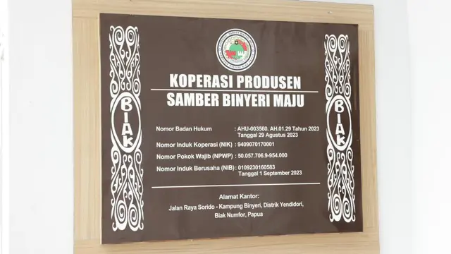 Koperasi Produsen Samber Binyeri Maju. (Foto: Istimewa)