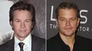 Dua aktor kawakan ini pun sudah lama dibilang mirip. Bisa bedakan mana Matt Damon dan Mark Wahlberg? [Popsugar]