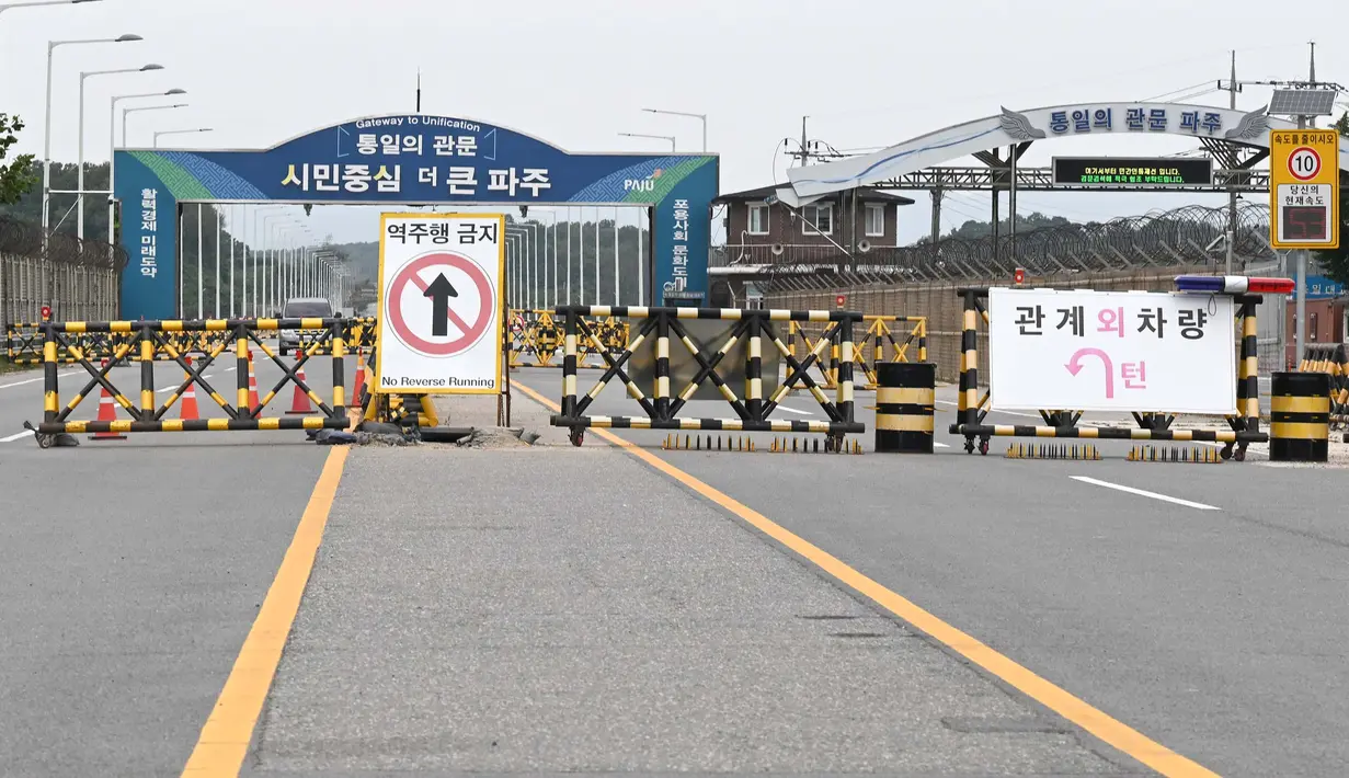 Ketegangan militer yang serius sedang terjadi di Semenanjung Korea diduga karena peluncuran drone Korea Selatan. (JUNG YEON-JE/AFP)