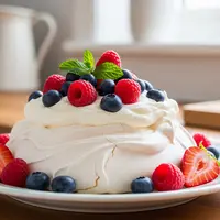 Resep Pavlova Simpel Ala Rumahan (AI Generated)
