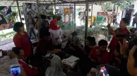 Calon Wagub Djarot mengunjungi Universitas 17 Agustus (Untag) di Surabaya, Jawa Timur.