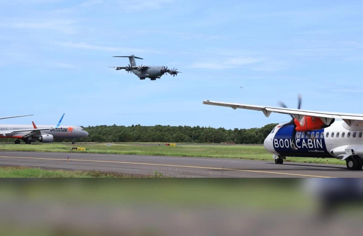 FOTO: Koopsudnas Uji Sistem Pendaratan Airbus A400M di Bali