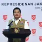 Juru Bicara Satgas Penanganan COVID-19 Wiku Adisasmito menyebut tingkat kesembuhan Indonesia per 27 Agustus 2020 72,8 persen saat konferensi pers di Istana Kepresidenan Jakarta, Kamis (27/8/2020). (Dok Biro Pers Sekretariat Presiden/Rusman)