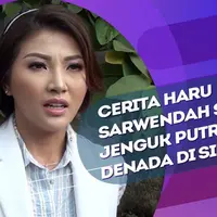 Sarwendah menahan sedih saat bercerita momen menjenguk putri Denada di Singapura.