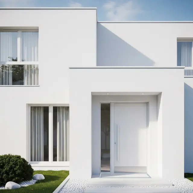 Gambar Rumah Minimalis dengan Pintu Anti Ular yang Estetik (Image by Gemini AI)