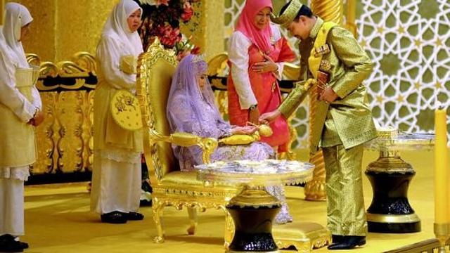 Pernikahan Putri Hajah Hafizah Sururul Bolkiah and Pengiran Haji Muhammad Ruzaini. (X/@Dxbai)