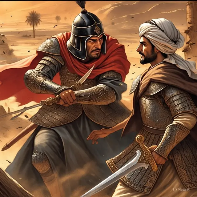 Ilustrasi Peristiwa Karbala (Created by AI)