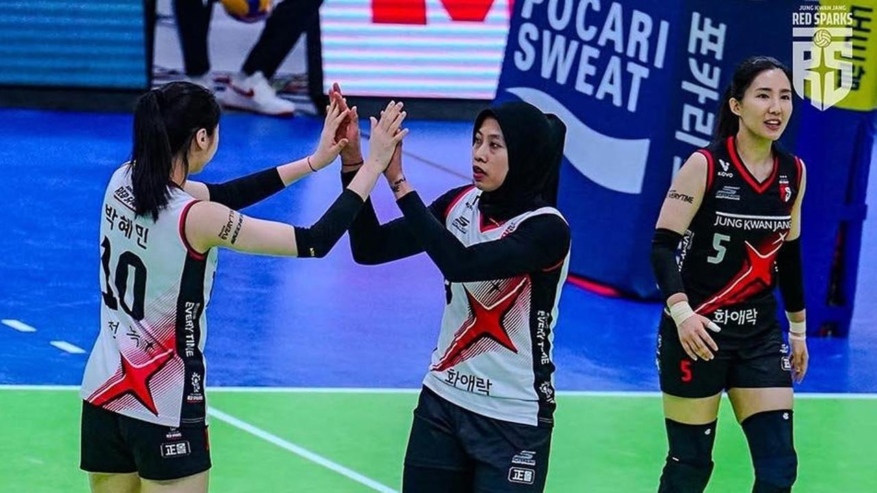 Hasil Korean V League 2024/2025: Megawati Diparkir di Set 4, Red Sparks Digebuk GS Caltex