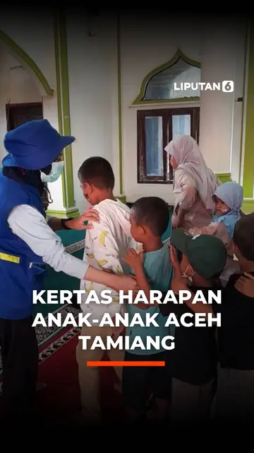 Kertas Harapan Anak-Anak Aceh Tamiang