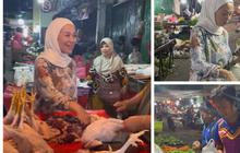 Potret Sederhana Shanty Istri Denny Cagur Belanja ke Pasar, Pergi Subuh Sebelum Sahur & Cantik Apa Adanya Pakai Piyama