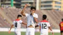 Selebrasi pemain Timnas Indonesia U-22, Muhammad Ramadhan Sananta, setelah mencetak gol ke gawang Timor Leste pada pertandingan ketiga Grup A SEA Games 2023 yang berlangsung di Olympic Stadium, Phnom Penh, Kamboja, Minggu (7/5/2023). (FOTO: Dok. PSSI)