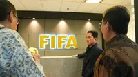 Ketua PSSI, Erick Thohir, mengunjungi Kantor FIFA di Jakarta. (Bola.com/Dok.Twitter Erick Thohir).