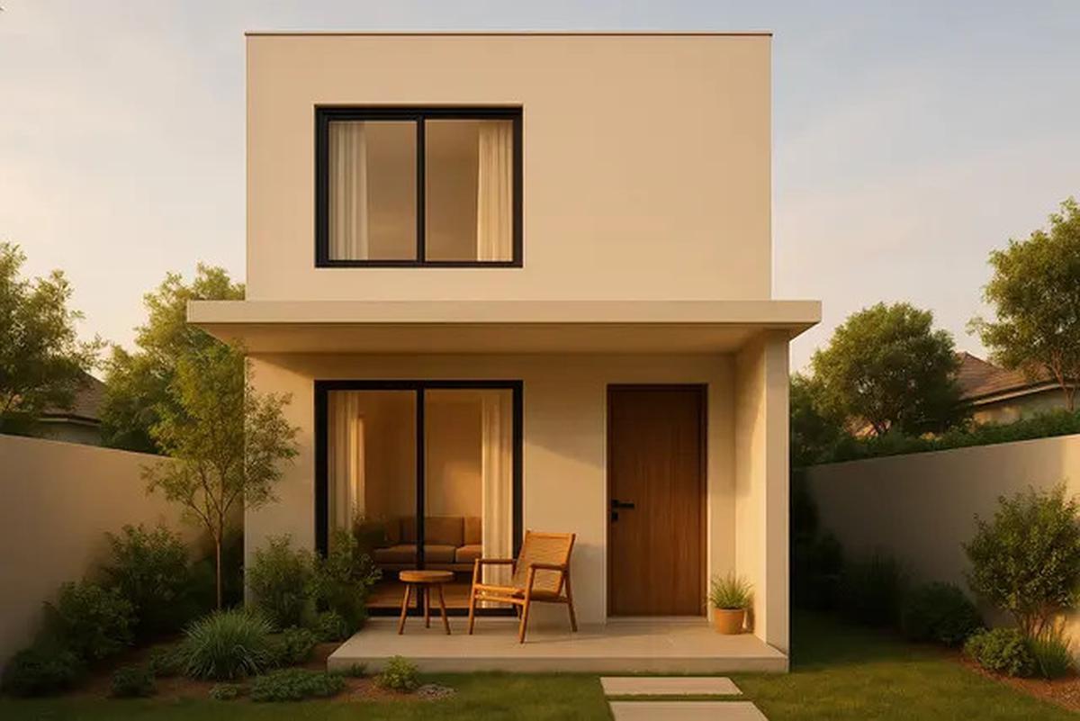 8 Inspirasi Desain Rumah Sederhana 6x8 Meter dengan Teras dan Taman Mini, Referensi Hunian Asri 2025