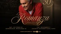 Andrea Bocelli Ungkap Kenangan tentang Indonesia, hingga Janji di Konser Jakarta - Borobudur