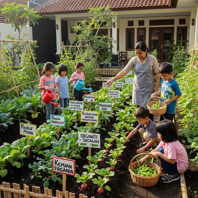 Ide Kebun Sayur di Halaman Panti Asuhan