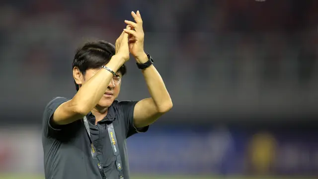 Foto: Yuk Lihat Kelakuan Shin Tae-yong di Laga Pamungkas Kualifikasi Piala Asia U-20 2023