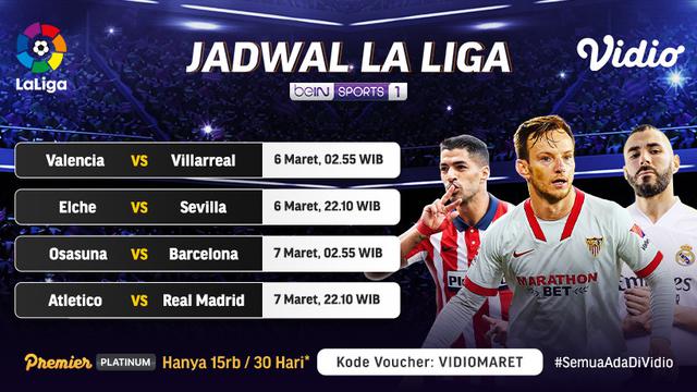 Jadwal Live Streaming Liga Spanyol Pekan Ke 26 Di Vidio Derby Madrid Curi Perhatian Spanyol Bola Com