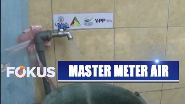 YPP SCTV-Indosiar dan PDAM Surabaya berikan pipa master meter air bersih di Sidoyoso Kali Selatan.