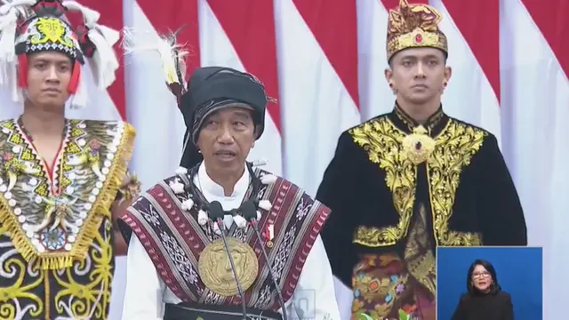 Presiden Joko Widodo (Jokowi) pada Pidato Kenegaraan pada Sidang Tahunan MPR RI, Sidang Bersama DPR RI - DPD RI