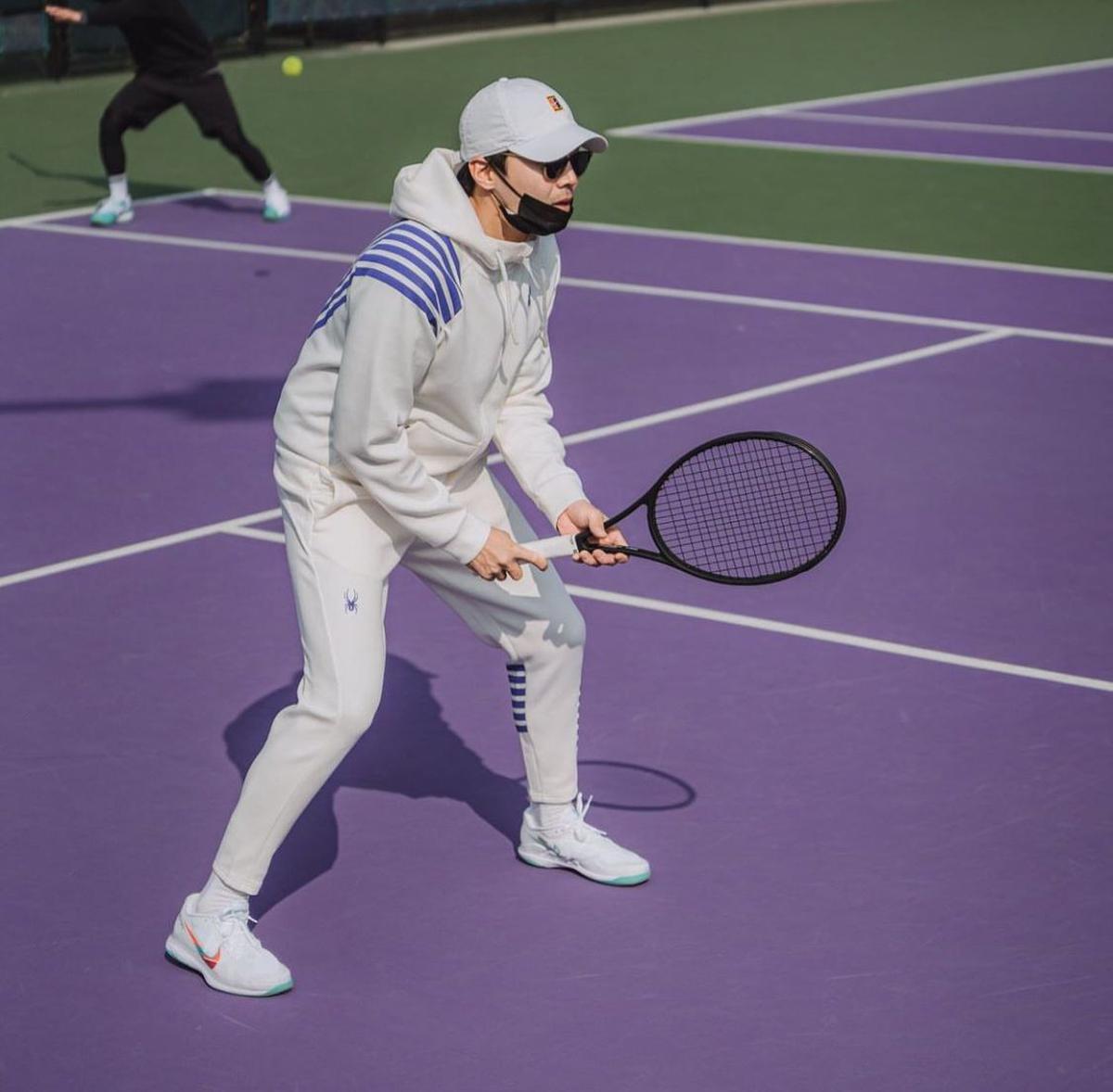 7 Potret Park Eun Seok Lawan Raffi Ahmad di Lagi-Lagi Tenis, Ternyata Sudah Berusia 40 Tahun