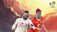 SEA Games - Duel Kapten - Filipina Vs Timnas Indonesia U-23 (Bola.com/Adreanus Titus)