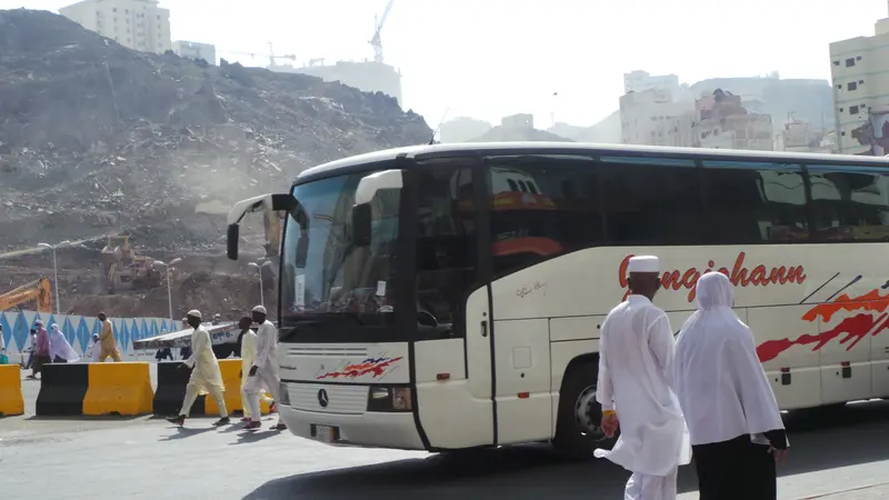 Bus di Kota Mekah, Arab Saudi