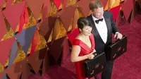 Brian Cullinan dan Martha Ruiz di acara Oscar 2017. (AFP)