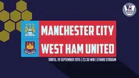 Manchester City vs West Ham United (Liputan6.com/Ari Wicaksono)
