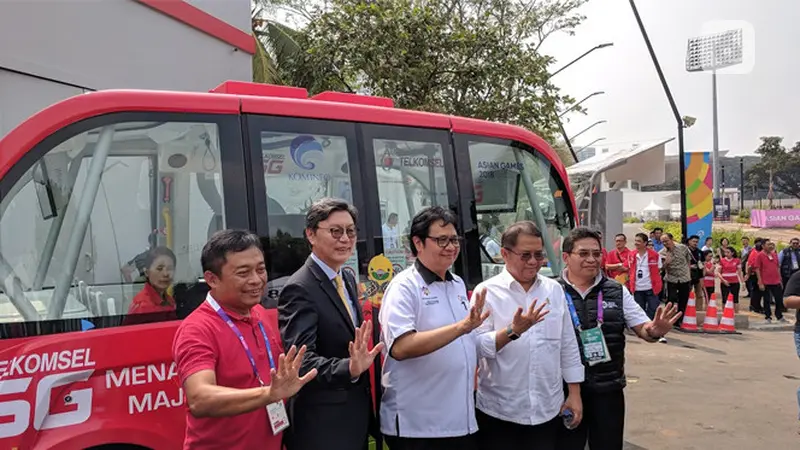 Telkomsel Uji Coba 5G Lewat Bus Otonomos