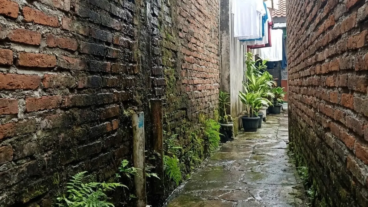 Dinding yang Berbatasan Langsung dengan Tetangga (Gemini AI)