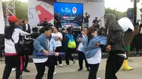 Asian Para Games 2018 diwarnai oleh aksi penari down syndrome di zona inspirasi (Liputan6.com/Ahmad Fawwaz Usman)