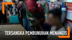 Dua tersangka pembunuh siswa SMK di Tegal menangis saat dijenguk bupati. Mereka menyesalkan perbuatan yang dilakukan.