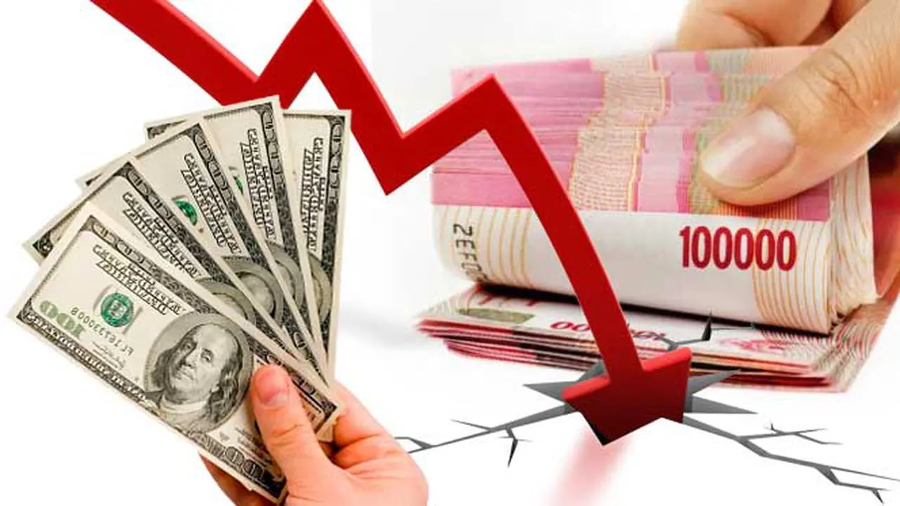 Ilustrasi Nilai Rupiah Turun 