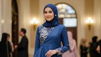 7 Model Gamis Batik dengan Outer Tunik, Gaya Syar’i yang Tetap Modis