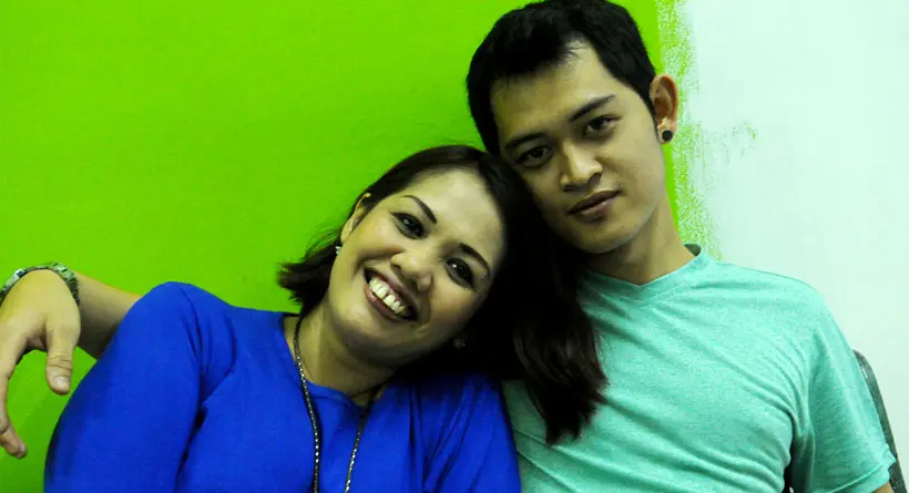 Elly Sugigi dan Ferry Anggara alias Rezky Aditya KW [Foto: Faisal R. Syam/Liputan6.com]