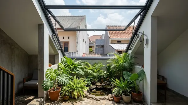 Lubang Angin (Void) di Atap Skylight