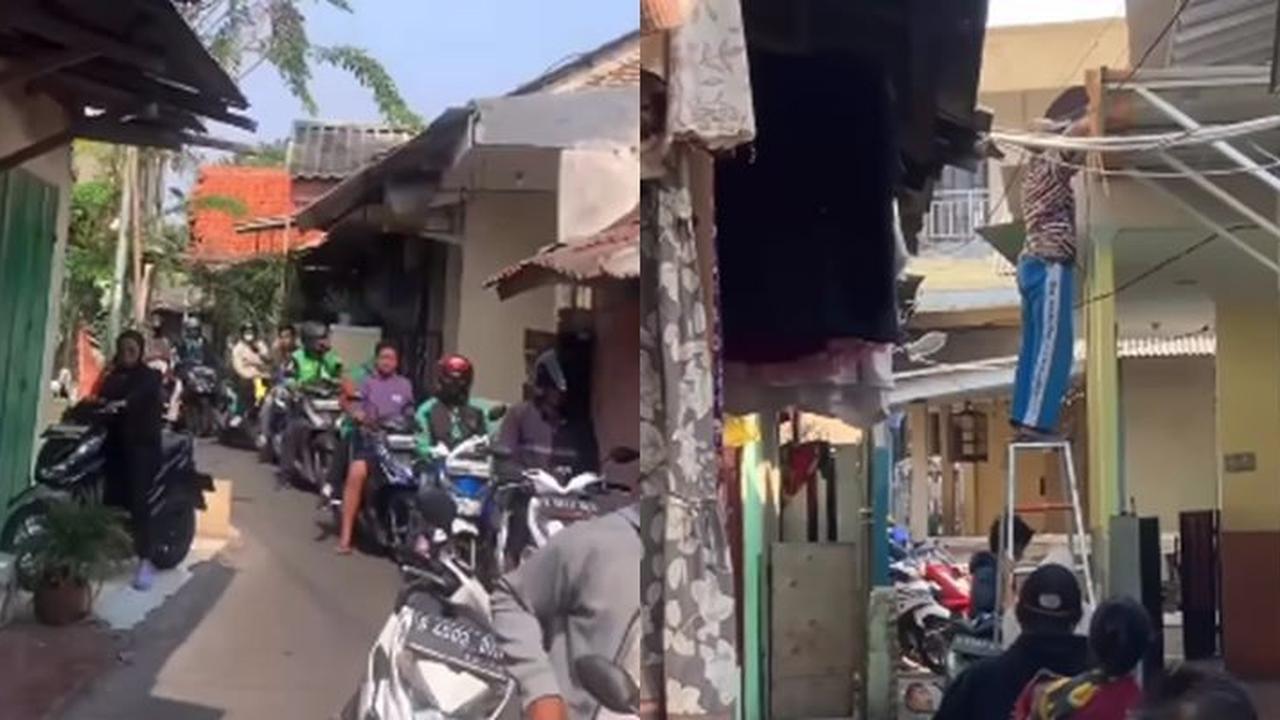Pemotor Terjebak Macet di Gang Sempit Gara-Gara Warga Betulin Atap Rumah, Tak Ada yang Berani Klakson karena Cuma Numpang Lewat