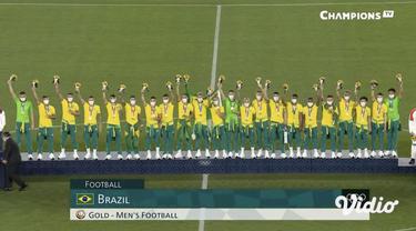 Babak final Sepak Bola Putra antara Brasil dan Spanyol digelar Sabtu (7/8) di Stadion Internasional Yokohama. Pertandingan dimenangkan Brasil dengan skor 2-1 melewati babak perpanjangan waktu.