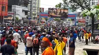Massa pengunjuk rasa di Monokwari, Papua. (Kabar Papua)